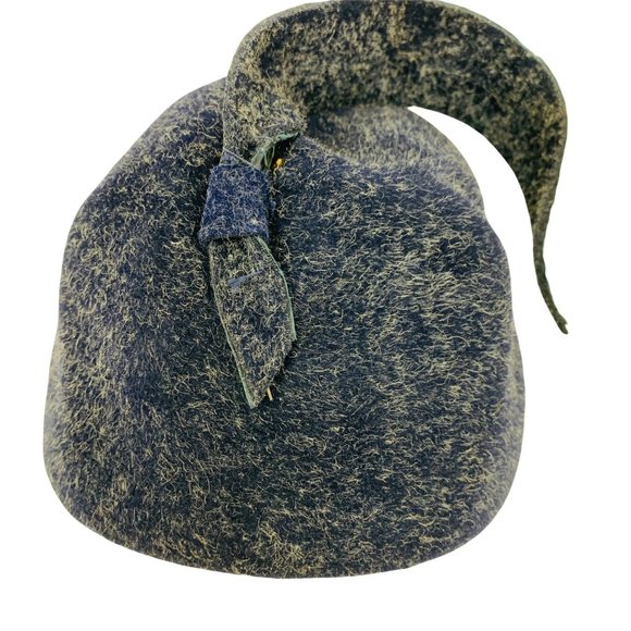 Vintage 1950s Navy Wool Architectural Cap Colby Hat main image 10